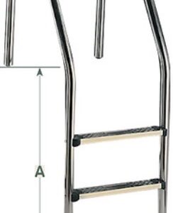 ECHELLE 3 MARCHES INOX